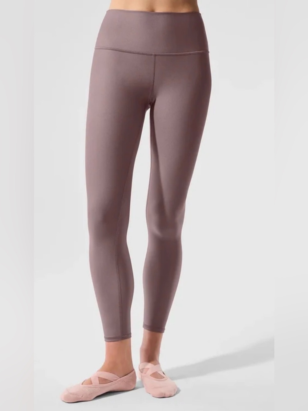 Alo High-Waist Airlift 7/8 Leggings in Mushroom size XS - Picture 2 of 7